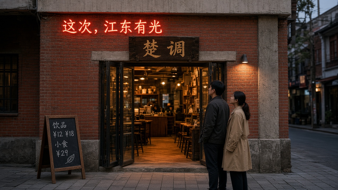 沿街半开立面，橱窗价签可见