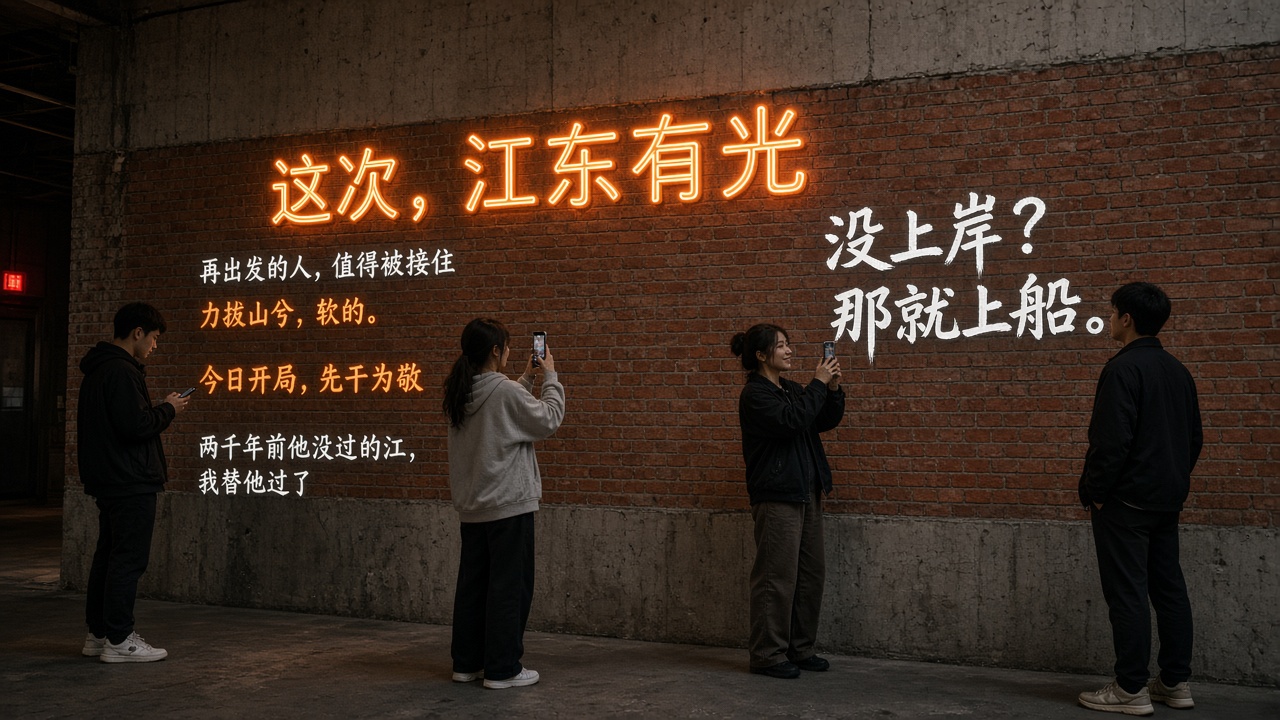金句霓虹墙：这次，江东有光