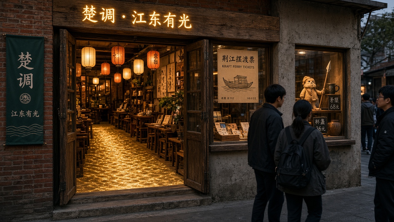 沿街半开立面夜景
