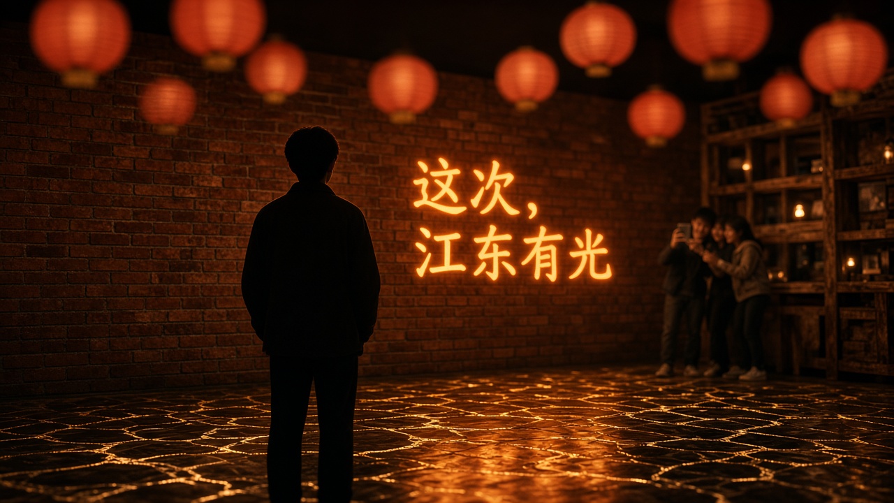 金句霓虹墙剪影：这次，江东有光
